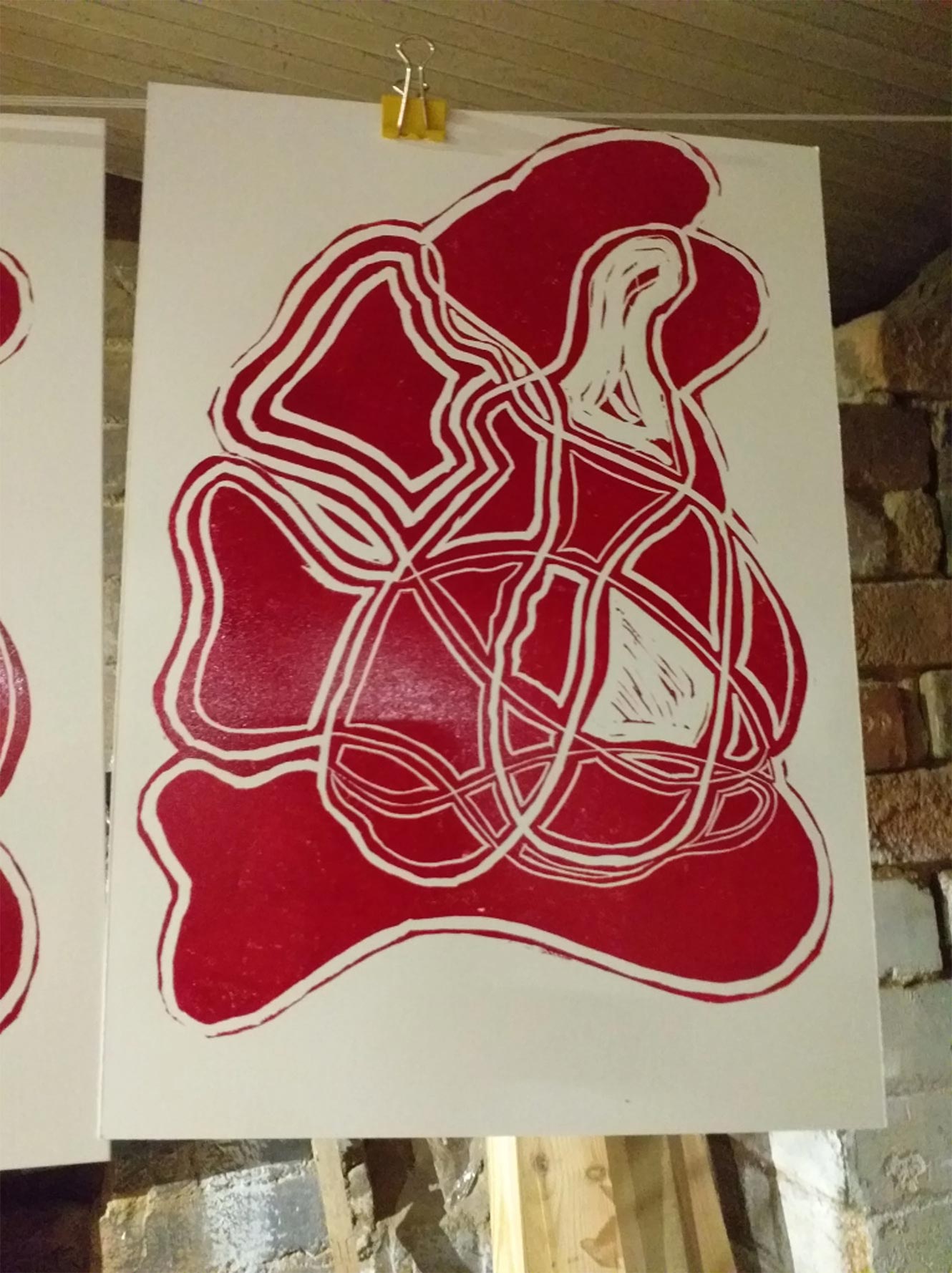 Acrylic paint print
