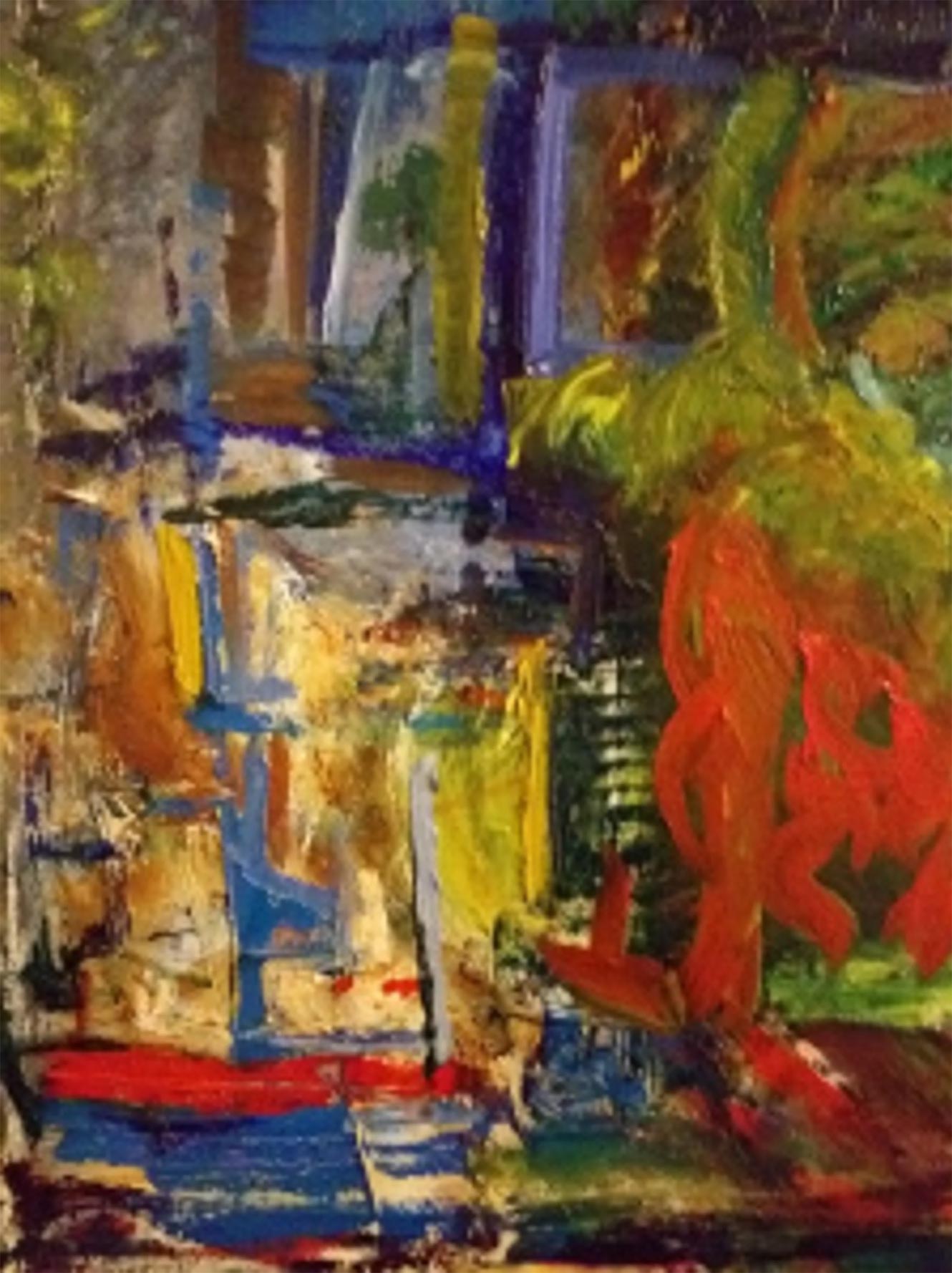 This oil on canvas was a direct response to the photograph below.